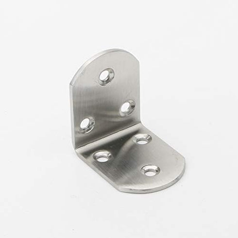 Stainless Steel 90 Degree Right Angle L Brackets, Fastener Corner Braces with Screws, 50mm x 50mm, Pack of 4