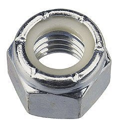 Stainless Nylon Insert Lock Nuts 1/4"-20, Qty: 25 (Nylock)