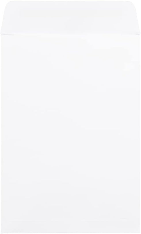 JAM PAPER 7 x 10 Open End Catalog Commercial Envelopes with Peel and Seal Closure - White (25/Pack)