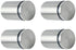 Alise 1" x 1.38'' Wall Mount Glass Standoff Screws - Pack of 4, Stainless Steel Sign Mounting Bracket Hardware, Brushed
