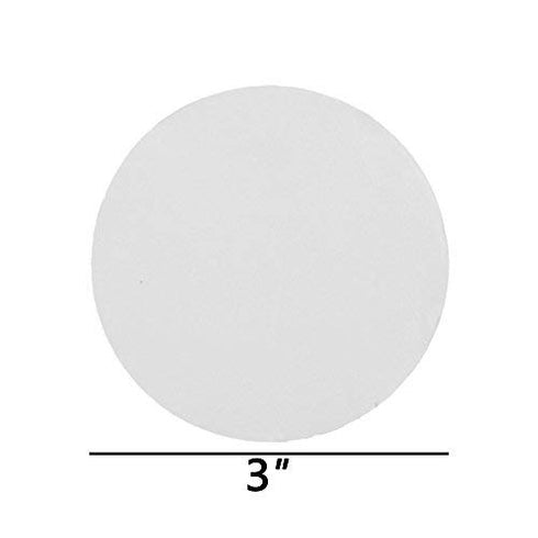 BCP 15PCS Strong Double Adhesive Silicone Sticker Pad for Wall Mount Suction Hook, 3 inch Round