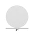 BCP 15PCS Strong Double Adhesive Silicone Sticker Pad for Wall Mount Suction Hook, 3 inch Round