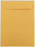 JAM PAPER 5 1/2 x 7 1/2 Open End Catalog Recycled Envelopes, Brown Kraft Manila, 100/Pack