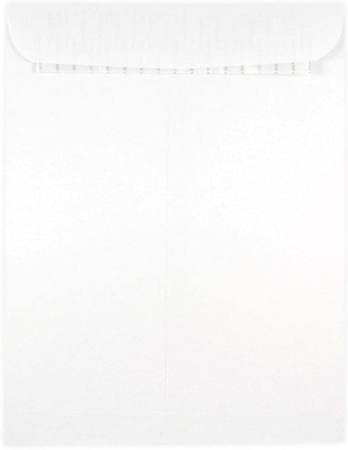JAM PAPER 9 x 12 Open End Commercial Envelopes with Peel and Seal Closure - White - 50/Pack