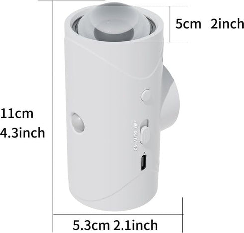 MKent Dimmable Closet (2, Rechargeable LED Wall Lamp Magnetic Motion Sensor Stick on Night Light for Bedroom Under