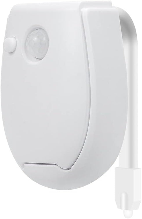 White Toilet Light with Motion Detection LED Bathroom Bowl Sensor