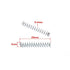 Customized Galvanized Spring Steel Metal Small Coil Pressure Spring, 100Pcs for Ball Pen, Wire Diameter 0.4mm