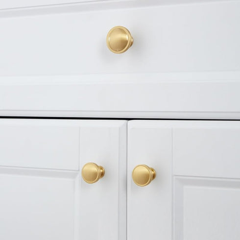 SANCHAKOU 4 Pack Cabinet Furniture Knobs Brass Handles Wardrobe Drawer Bedside Table Wine Cabinet Cabinet Handles Small