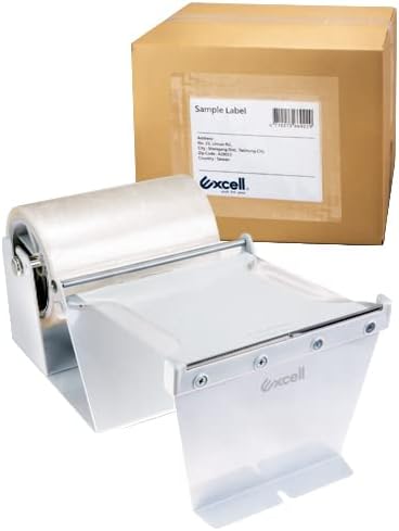 Excell ET-601GR Label Protection and Pouch Tape Dispenser, 6 in. Width (Grey)