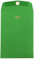 LUXPaper 6 x 9 Open End Envelopes | Holiday Green | Clasp | 80lb. Text | 50 Qty