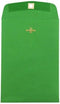 LUXPaper 6 x 9 Open End Envelopes | Clasp | Holiday Green | 80lb. Text | 100 Qty