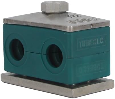 28MM Twin Series Clamp, Polypropylene with Galv Plated Steel Hardware