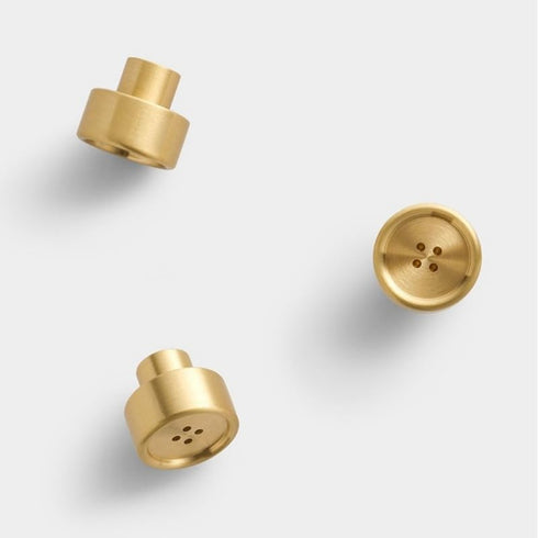 SANCHAKOU 4 Pack Metal Cabinet Handles Bedside Table Button Copper Handle Cabinet Door Handle Cabinet Drawer Wardrobe