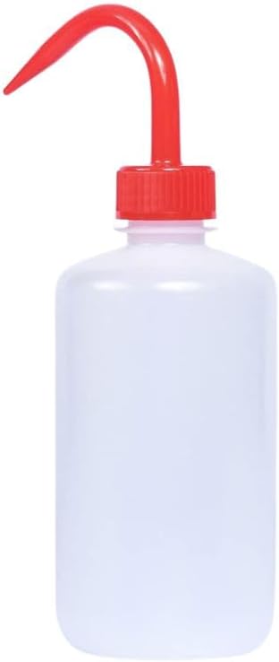 Color Coded Low-Density Polyethylene (LDPE) Narrow Mouth Wash Bottle (Red - 250ml
