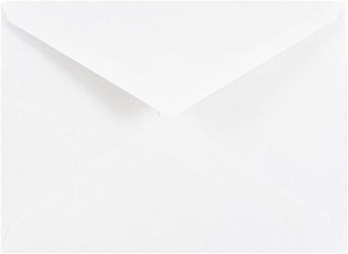 JAM PAPER A2 Invitation Envelopes with V-Flap, 4 3/8 x 5 3/4, White, 50/Pack