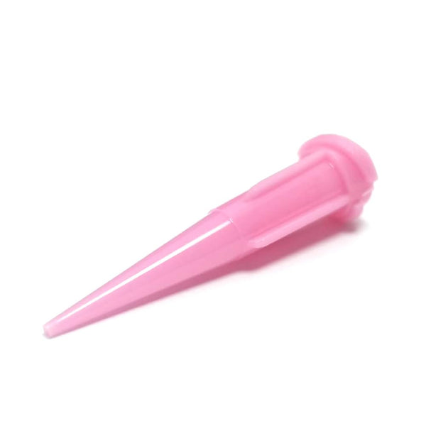 20 Gauge 1.24 Inch Blunt Plastic Tapered Tip Dispensing Fill Needle, Precision Filling (Pink, 20 Pcs)