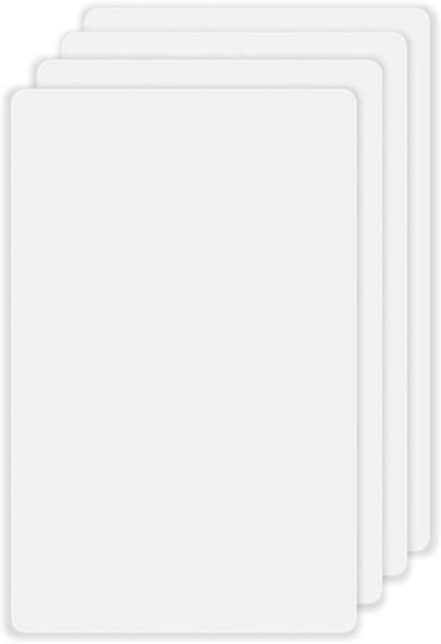 Screwless Blank Wall Plates, 1-Gang Blank Switch Outlet Electrical Cover, Unbreakable Thermoplastic Faceplate, White