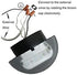 10W 4 Set YIFONTIN LED Wall Light Modern Bowl Sconce Up Down Moon Warm Lamp Pieces for Bedroom Living Room Porch Nook