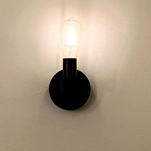 W8962 BRIGHTESS Retro Black Wall Sconce Lamp Simple Lamps Industrial Vintage Farmhouse Wall Lamp for Indoor Hardwired