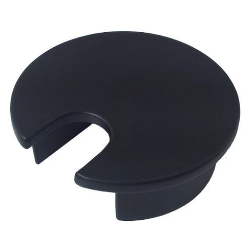 Electriduct 1.57" Metal Desk Grommet, 40mm Cable Hole Cover Wire Cord Organizer in Black Epoxy