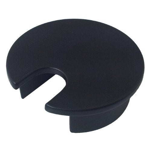 Electriduct 1.57" Metal Desk Grommet, 40mm Cable Hole Cover Wire Cord Organizer in Black Epoxy
