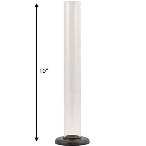 Fermtech 10" Hydrometer Test Jar for Beer or Wine Sampling, Plastic by Ubrewusa