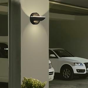 10W 4 Set YIFONTIN LED Wall Light Modern Bowl Sconce Up Down Moon Warm Lamp Pieces for Bedroom Living Room Porch Nook