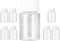 HLLMX 8 PCS Plastic Clear Empty Bottle, 20ML Pill Container Chemical Reagent Bottle Liquid Bottle