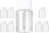 HLLMX 8 PCS Plastic Clear Empty Bottle, 20ML Pill Container Chemical Reagent Bottle Liquid Bottle