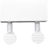 QCAA Sliding Window Security Lock with Vinyl Lining, Child Proof Lock, Aluminum, White, 8 Pack, Made in Taiwan