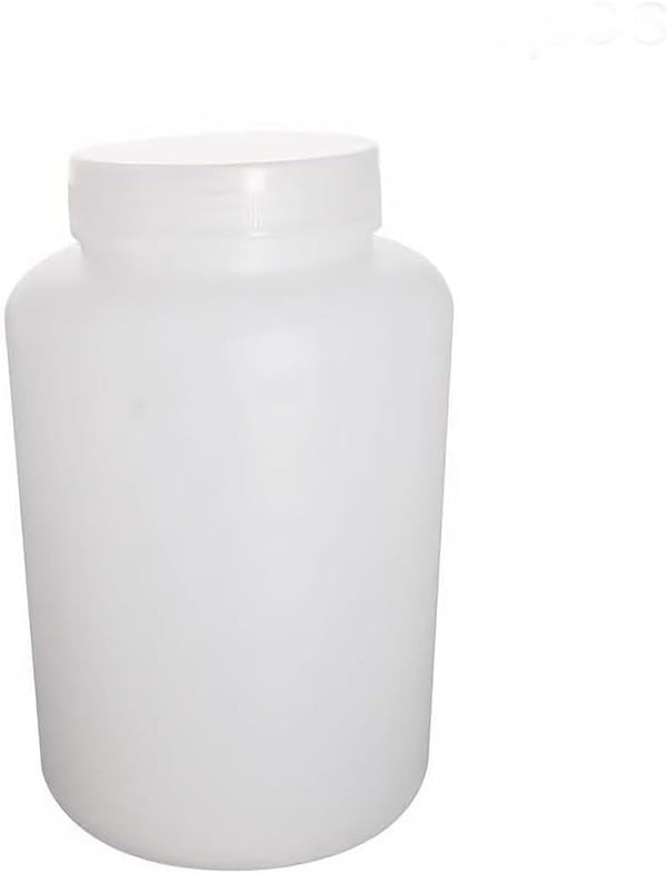 Bettomshin 3Pcs 2000ml PE Plastic (Food Grade) Bottles, Wide Mouth Lab Reagent Bottle, Liquid/Solid Sample Storage
