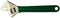 Wright Tool 9AG10 10" Adjustable Wrench, 1-3/8" Max Capacity, Cushion Grip, Cobalt Finish