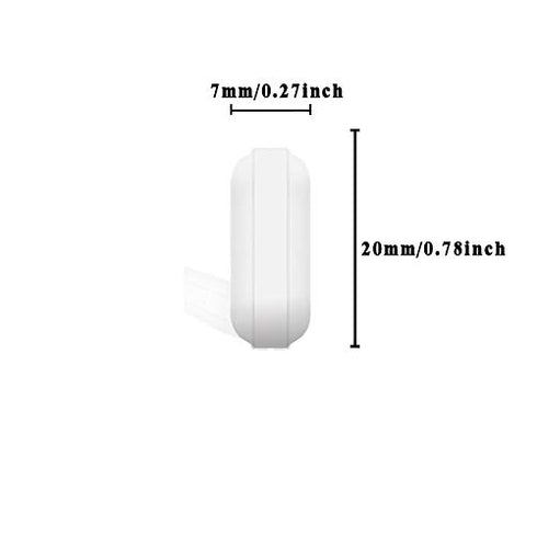 4 Pcs 20mm(0.78inch) PTFE Magnetic Stirrer Mixer Stir Bar,White Color,Laboratory Bar,Stir Plate Bar,Stir Plate Magnet,Stir Rod Magnetic