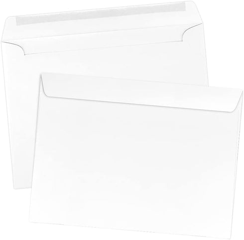 LUXPaper 9 x 12 Booklet Envelopes, Bright White, 24lb. Text, 50 Qty