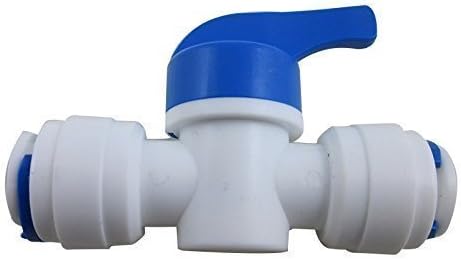 Reverse Osmosis Systems Quick Connect Fittings Combo, 1/4 inch OD Quick Connect Push In to Connect (Ball