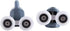 TOPINCN Shower Door Rollers - 8 Pcs Twin Bottom Top Pulleys Wheels Runners Replacement Kit for Bathroom