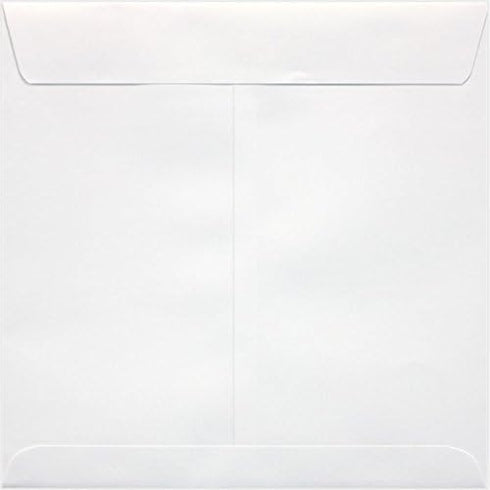 LUXPaper Square Invitation Envelopes | Peel & Press | 8" x 8" | White | 70lb. Text | 50 Qty