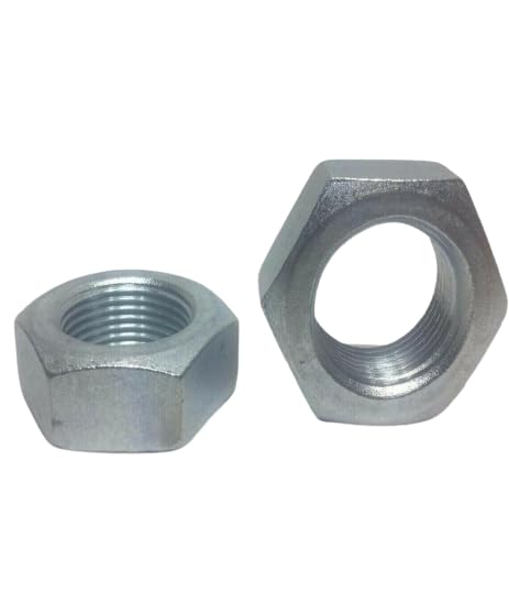 Generic (Qty 50) 9/16-18 Fine Hex Jam (Thin) Nuts Zinc Plated Low Carbon