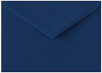 LUXPaper Lee Bar A7 Baronial Invitation Envelopes | Pointed Flap | Navy Blue | 5 1/4" x 7 1/4" | 80lb. Text | 50 Qty