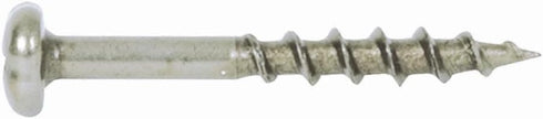 General Tools #8497 Phillips Square Drive Pan Head, 1-1/4 Inch, 100-Pack, Self-Tapping Pocket Hole Screws, Coarse Thread