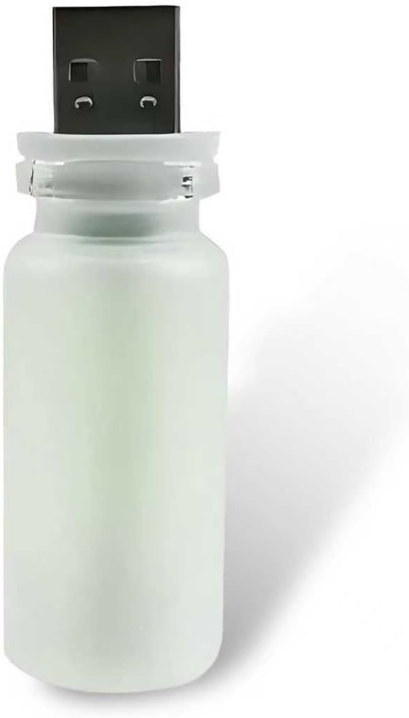 Titgoes USB Night Light Bulb, Frosted Glass Bottle Mini Portable Lamp, Touch Dimmable