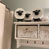 Set 3 Set Counter Sheep Toilet Paper Holder of Black Sheep Self Standing Bathroom Funny Bathroom Office Decor Perfect