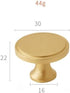 SANCHAKOU 6 Pack Dresser Drawer Pulls Bedside Table Wardrobe Brass Handle Furniture Cabinet Drawer Handle Single Hole