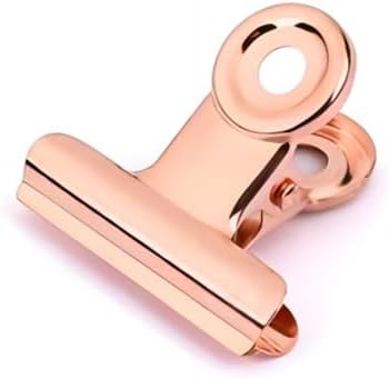 Small Bulldog Clips Rose Gold - Coideal 30 Pcs Mini Metal Binder Clips for Office Clamps and Photos