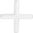 Joywayus 5/16" Plastic Hose Barb Fitting, Barbed Equal 4 Way Pipe Fittings Tube Adapter (Pack of 6)