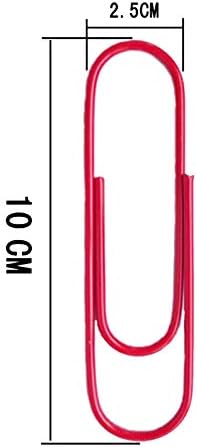 Drema 4-Inch Large Paper Clips, 30pcs Jumbo Vinyl Coated Paper Clips for Files