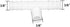 JoyTube Plastic Hose Barb Fittings, 3/8" ID Equal Barbed Tee Pipe Connectors, Pack of 6