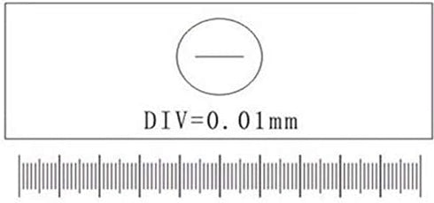 2pcs 0.01mm Microscope Calibration Slide Stage Micrometer Parts for Microscope Measurement Tools