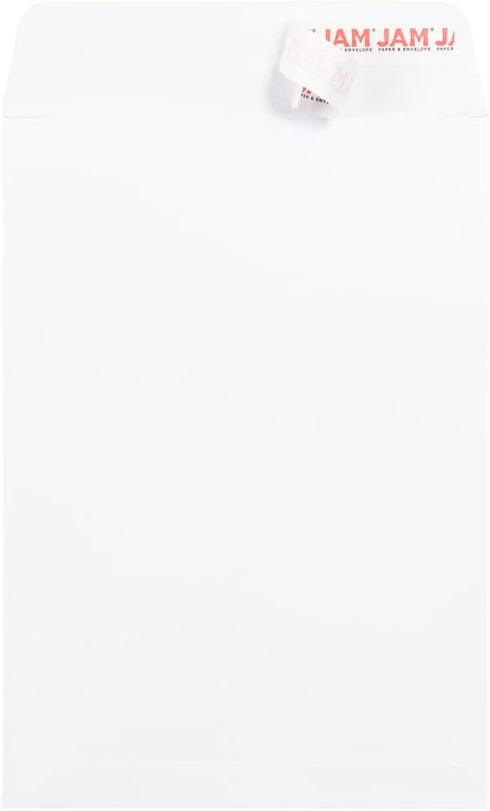 JAM PAPER 7 x 10 Open End Catalog Commercial Envelopes with Peel and Seal Closure - White - 25/Pack by JAM Paper