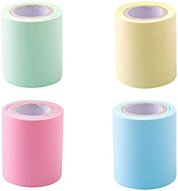Full Adhesive Roll Sticky Notes, Self-Stick Notes, Width x Length 2 x 300 Inches, 4 Rolls/Pack in Four Colors